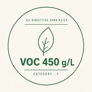 EU VOC compliance — 2004/42/EC