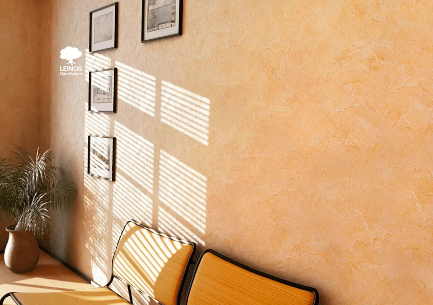 Warm-Toned Textured Lime Paint Walls