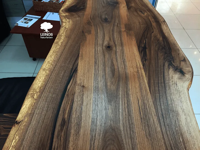 Dark Walnut Live-Edge Table Top