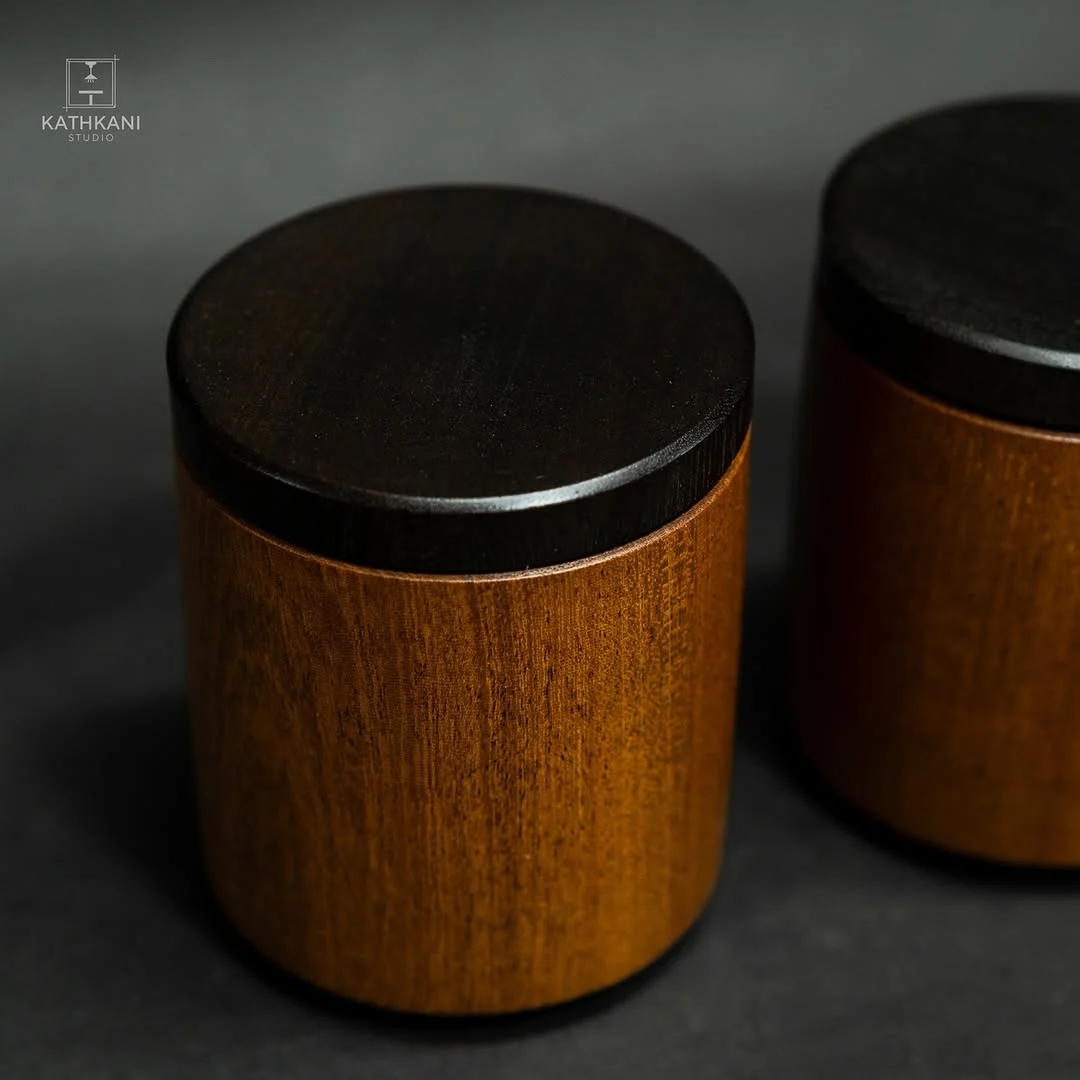 Turned Sapele Boxes, Matte & Satin Hardwax Oil in Shimla